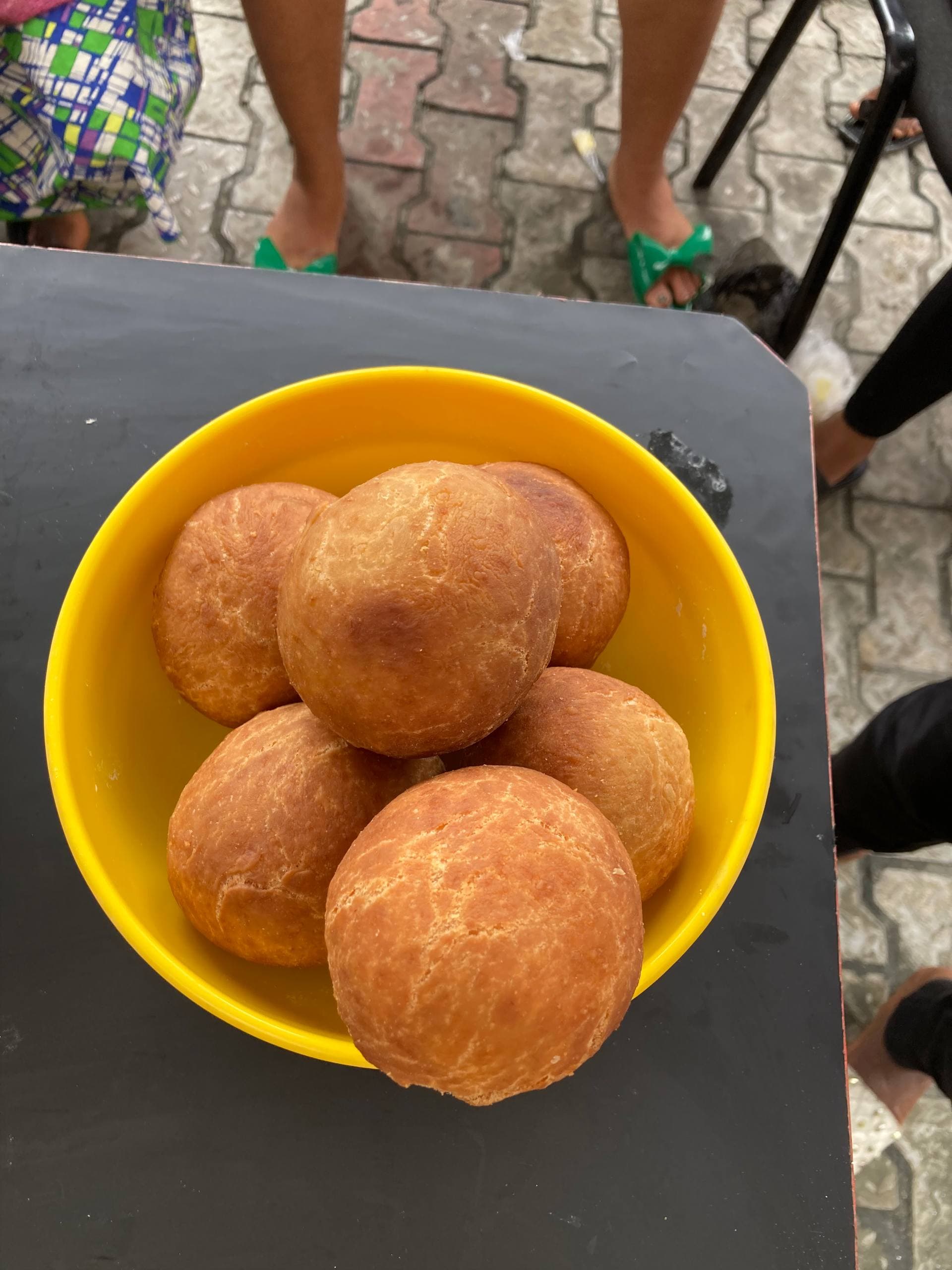 Freshly prepared buns from practical baking training